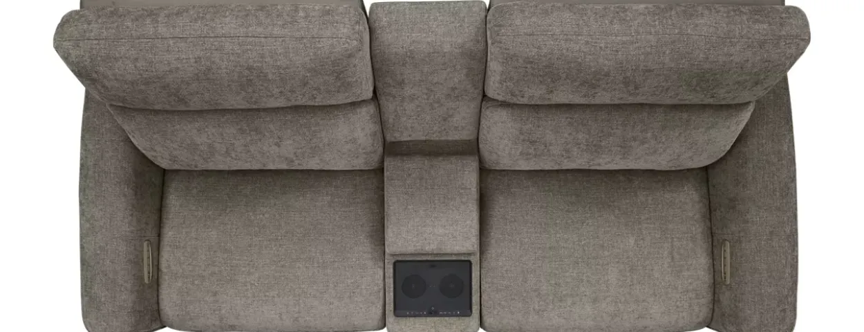 Century Power Loveseat with Audio Console
