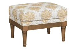 Elise Wooden Accent Ottoman
