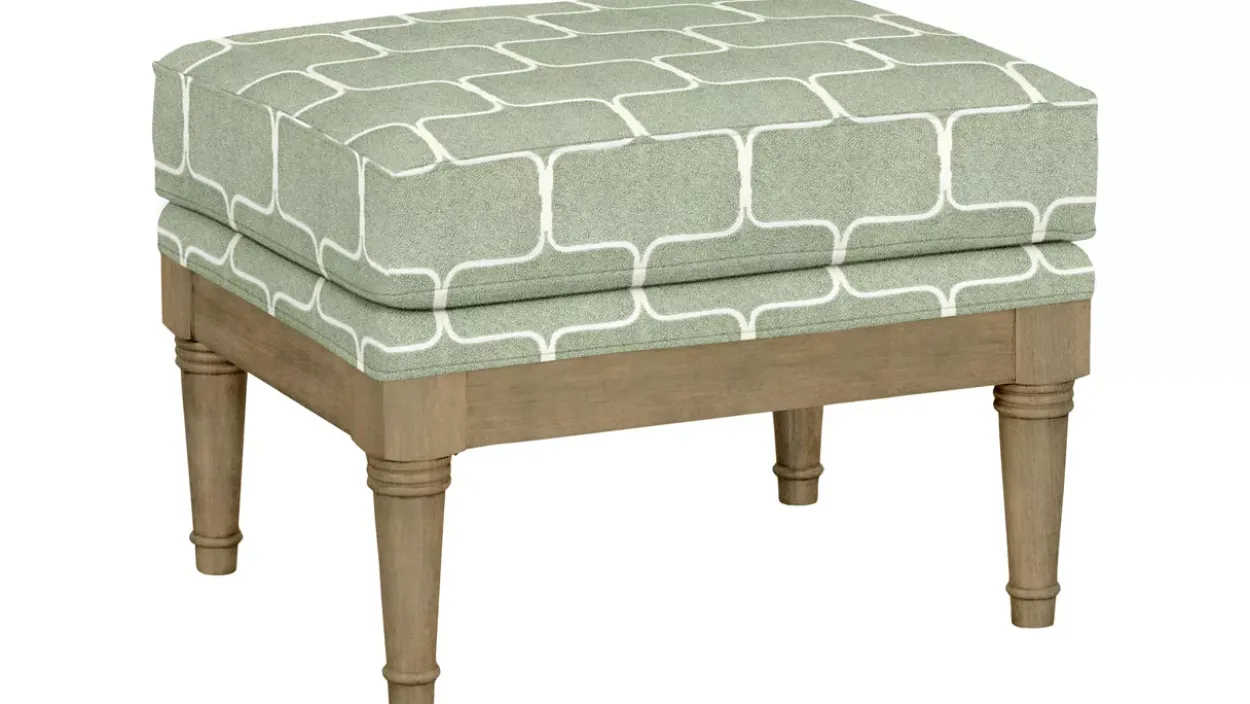 Elise Wooden Accent Ottoman