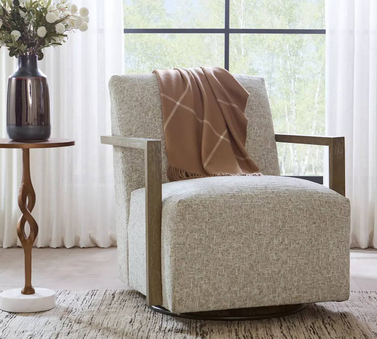 Emerson Accent Swivel Chair