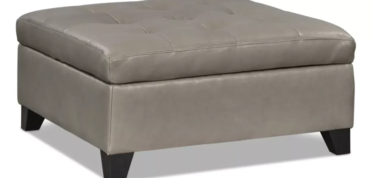 Harmony Leather Storage Ottoman