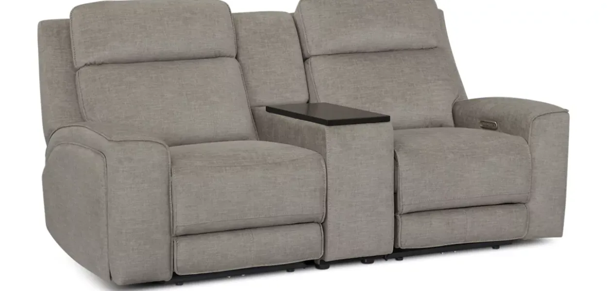 Micah Power Loveseat with Console