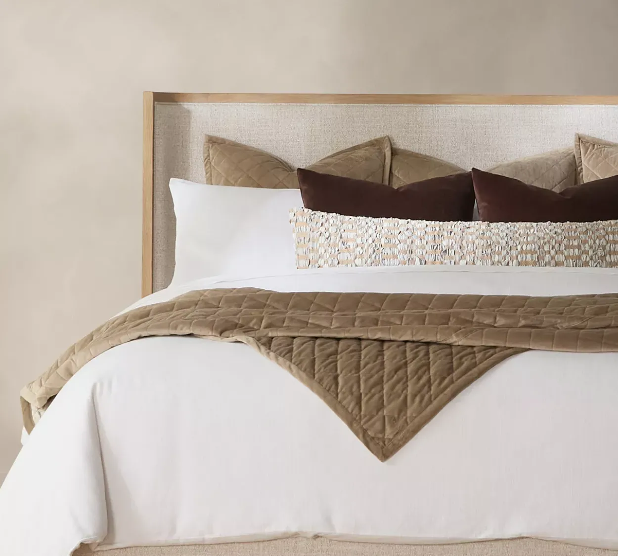 Quilted Velvet Coverlet Ensemble