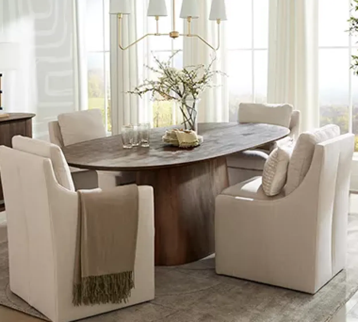 Rhodes Oval Dining Table