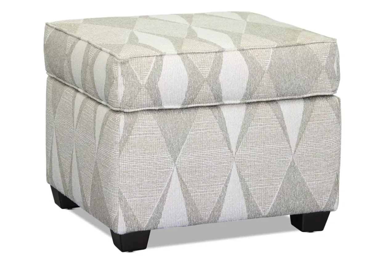 Sandy Accent Ottoman