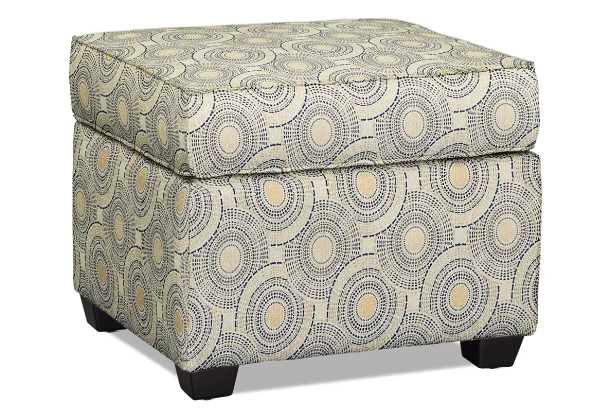 Sandy Accent Ottoman