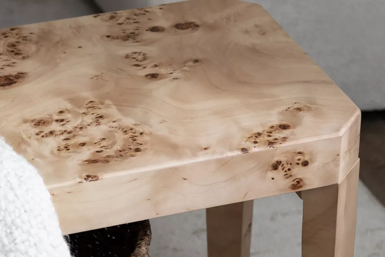 Vincent Burl Wood Bench